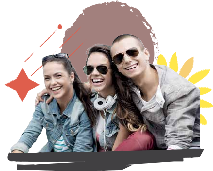 A group of smiling young adults